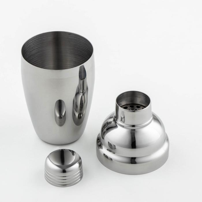 Шейкер из нержавеющей стали, 350 мл, 18&times;7,5 см, цвет серебряный