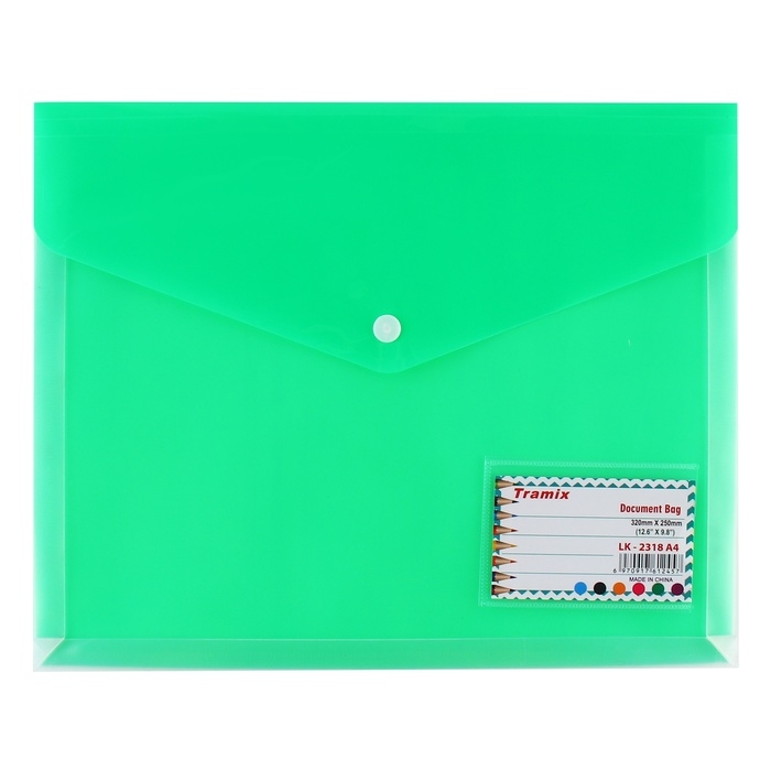 Папка-конверт на кнопке А4, 180 мкр, с расширением, карман для визиток, МИКС Папка-конверт на кнопке А4, 180 мкр, с расширением, карман для визиток, МИКС