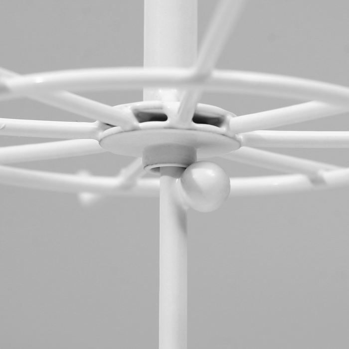 Вертушка, 2 яруса по 8 крючков, 21,5&times;21,5&times;41 см, цвет белый