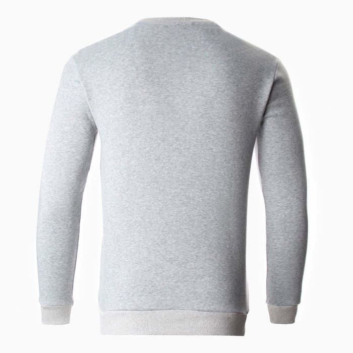 Свитшот мужской НАЧЁС, цвет светло-серый, размер 52