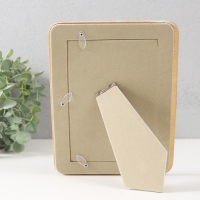 Фоторамка полистоун 10х15 см "Пчёлы и соты" белая с золотом 15х2,2х20 см