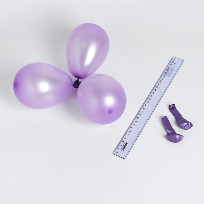 Шар латексный 5 Шар латексный 5", металл, набор 100 шт., водные бомбочки, цвет сиреневый