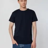 Футболка унисекс T-bolka 160, темно-синяя, размер S