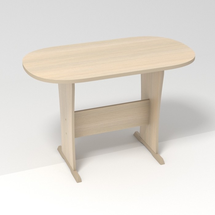 Стол обеденный овальный Стол обеденный овальный "Аккорд", 1100х600х735, Дуб Молочный