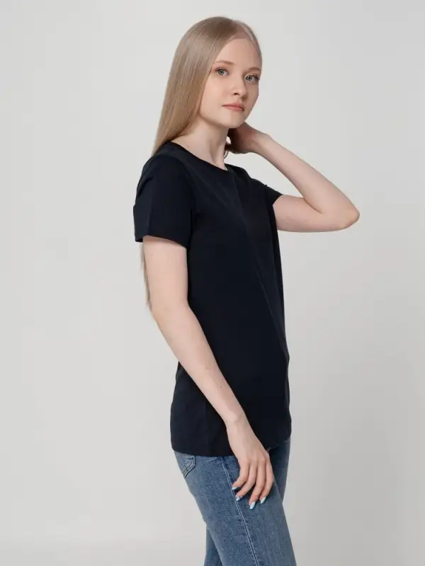 Футболка женская T-bolka Lady темно-синяя, размер S Футболка женская T-bolka Lady темно-синяя, размер S