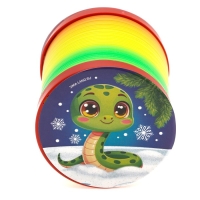 Новый год! Пружинка радуга «Змея удачи», цвета МИКС, d.-5см, новогодний подарок Новый год! Пружинка радуга «Змея удачи», цвета МИКС, d.-5см, новогодний подарок