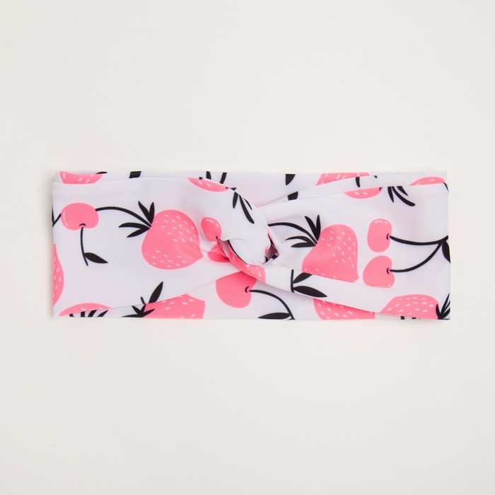 Купальник детский слитный MINAKU с повязкой, рост 128-134