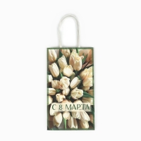 Пакет подарочный крафт «8 марта», тюльпаны 12 × 21 × 9 см Пакет подарочный крафт «8 марта», тюльпаны 12 × 21 × 9 см