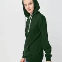 Толстовка на молнии с капюшоном Siverga, темно-зеленая, размер 3XL