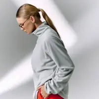 Куртка флисовая унисекс Fliska, светло-серая, размер M/L