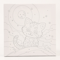 Картина по номерам &laquo;Котёнок&raquo;, 20 &times; 20, на холсте, с подрамником