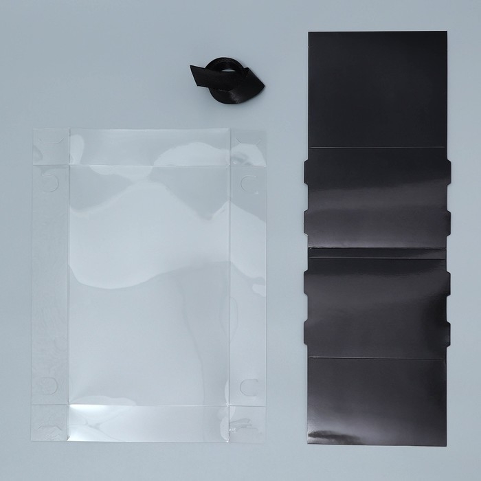 Коробка подарочная складная, упаковка, &laquo;Чёрная ночь&raquo;, 23 х 15 х 10 см