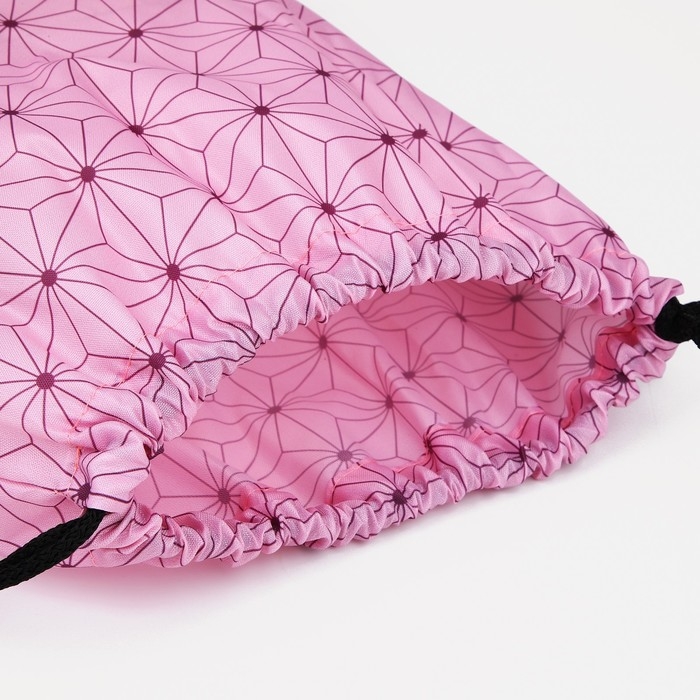 Мешок для обуви на шнурке, цвет розовый