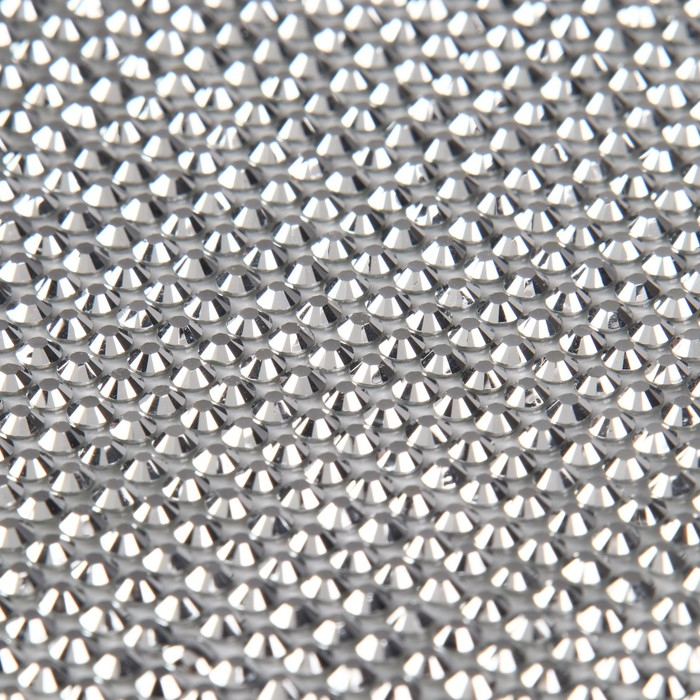 Стразы термоклеевые на листе, d = 3 мм, 40 &times; 24 см, цвет серебряный