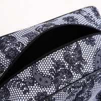 Сумка дорожная на колёсах, отдел на молнии, 3 наружных кармана, длинный ремень, цвет чёрный/белый