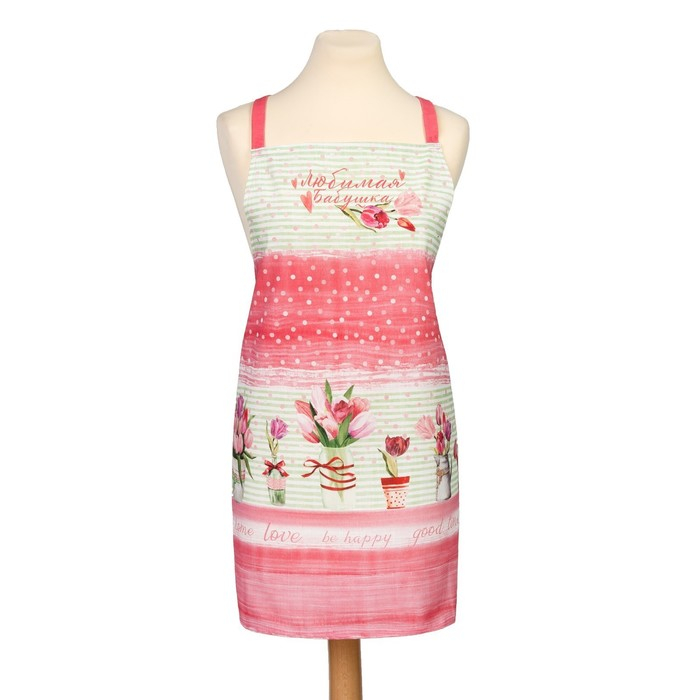 Фартук Этель "Любимая бабушка" 60х65 см, 100% хлопок, репс 190 г/м2