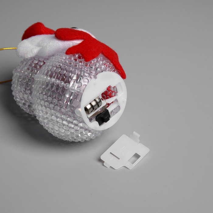 Ёлочная игрушка &laquo;Медвежонок&raquo;, 10 см, от батареек, свечение мульти (RGB)