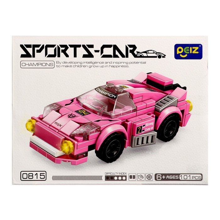 Конструктор Гонка «Спорткар», 101 деталь Конструктор Гонка «Спорткар», 101 деталь