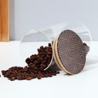 Банка для хранения сыпучих продуктов и круп &laquo;Геометрия&raquo;, 950 мл