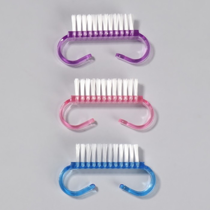 Щётки для маникюра/педикюра, 10 шт, 6,5 × 1,3 см, цвет МИКС Щётки для маникюра/педикюра, 10 шт, 6,5 × 1,3 см, цвет МИКС