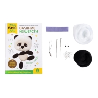 Игрушка брелок &laquo;Панда&raquo;, валяние шерстью