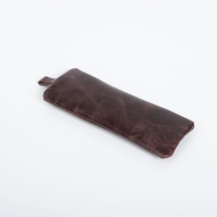 Ключница на молнии TEXTURA, длина 17 см, кольцо, цвет коричневый