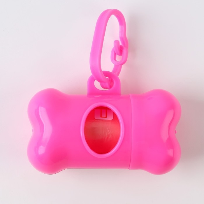 Контейнер с пакетами для уборки за собаками &laquo;Я милашка&raquo; (рулон 15 шт)