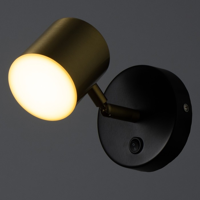 Бра "Алонсо" LED 5Вт золото-черно 10х7,5 см