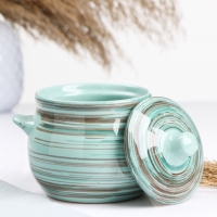 Горшок керамический для запекания "Пиканто" 0,65л / 12,5х11,5см, радуга МИКС Горшок керамический для запекания "Пиканто" 0,65л / 12,5х11,5см, радуга МИКС