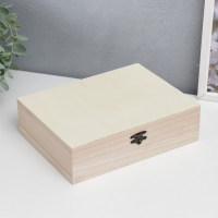 Шкатулка дерево под роспись "Прямоугольная" 6х21,5х16,5 см Шкатулка дерево под роспись "Прямоугольная" 6х21,5х16,5 см