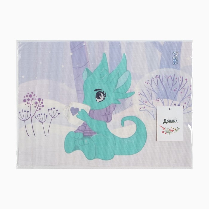 Салфетка новогодняя на стол Доляна &laquo;Дракончик&raquo;, 40х29см