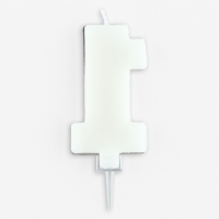 Свеча для торта, цифра с шейкером &laquo;1&raquo; , 9,5 х 4 см