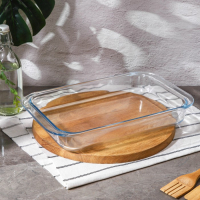 Форма для запекания и выпечки из жаропрочного стекла прямоугольная Доляна, 3 л, 39×24×6 см Форма для запекания и выпечки из жаропрочного стекла прямоугольная Доляна, 3 л, 39×24×6 см