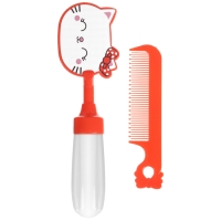 Набор расчёсок с погремушкой «Мяу», 2 предмета: расчёска с зубчиками + щётка, МИКС Набор расчёсок с погремушкой «Мяу», 2 предмета: расчёска с зубчиками + щётка, МИКС