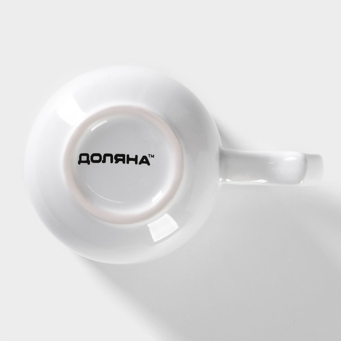 Кружка керамическая Доляна Coffee break, 380 мл, цвет белый Кружка керамическая Доляна Coffee break, 380 мл, цвет белый