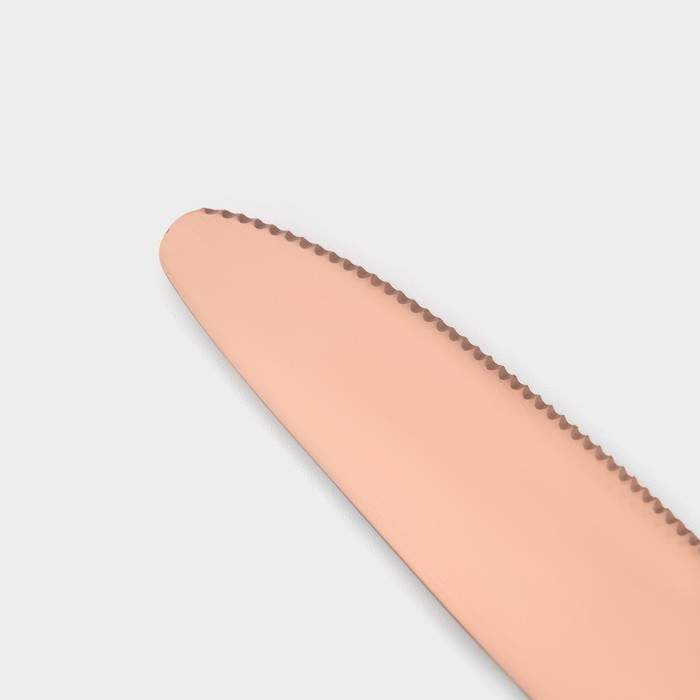 Столовые приборы из нержавеющей стали Magistro &laquo;Оску стандарт&raquo;, 4 предмета, цвет бронзовый