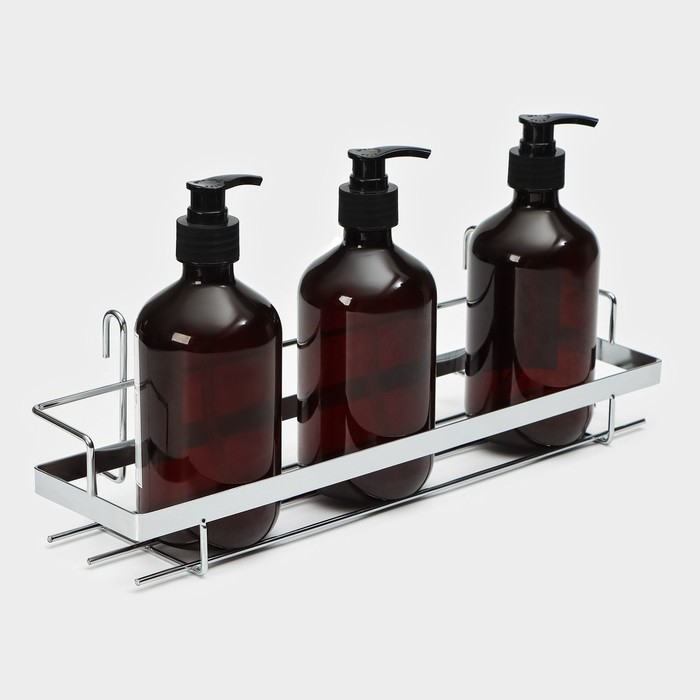 Полка на рейлинг Доляна, 38&times;9&times;11,2 см, цвет хромированный