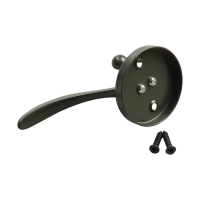 Крючок мебельный CAPPIO WING, двухрожковый, графит