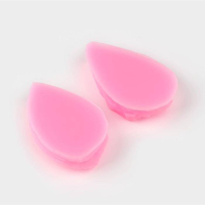 Молд &laquo;Лист розы&raquo;, силикон, 2 предмета, 5&times;3 см, цвет МИКС