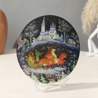 Тарелка декоративная &laquo;Тройка&raquo;, D = 20 см