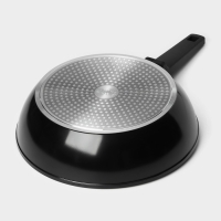 Сковорода Magistro Flame, d=28 см, h=7,5 см, антипригарное покрытие, индукция, цвет чёрный