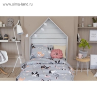 Постельное белье "Этель" 1.5 сп Best friend 143*215 см, 150*214 см, 50*70 см -1 шт,100% хл, бязь Постельное белье "Этель" 1.5 сп Best friend 143*215 см, 150*214 см, 50*70 см -1 шт,100% хл, бязь