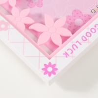 Фоторамка пластик 13х18 см "Цветочная" розовая 23х2х18 см