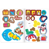 Новогодние аппликации наклейками «Оленёнок» Новогодние аппликации наклейками «Оленёнок»