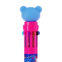 Ручка шариковая автоматическая, 10-ти цветная, штрихкод на штуке, МИКС Котик Ручка шариковая автоматическая, 10-ти цветная, штрихкод на штуке, МИКС Котик