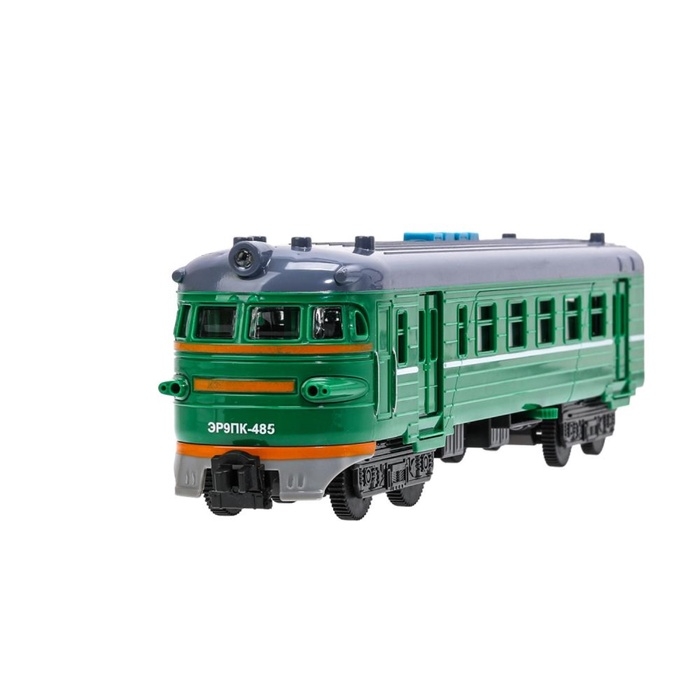 Модель локомотива поезда «Электричка», свет, звук, 30 см, 4 кнопки, инерция Модель локомотива поезда «Электричка», свет, звук, 30 см, 4 кнопки, инерция