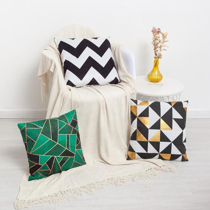 Наволочка декоративная Этель &laquo;Трапеция&raquo; 40х40 см