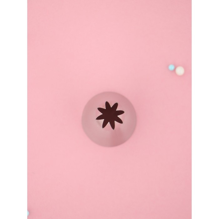 Насадка кондитерская KONFINETTA &laquo;Закрытая звезда&raquo;, d=3,5 см, выход 1,7 см, нержавеющая сталь