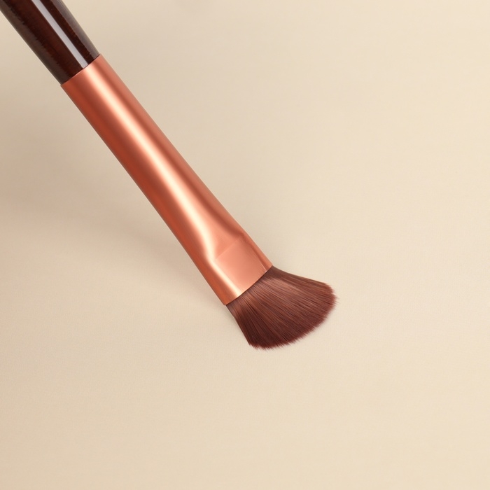 Набор кистей для макияжа &laquo;Рептилия&raquo;, 7 предметов, чехол на кнопке, цвет чёрный