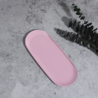 Подставка для хранения косметических принадлежностей, нержавеющая сталь, 22,9 &times; 9,7 &times; 0,7 см, цвет розовый